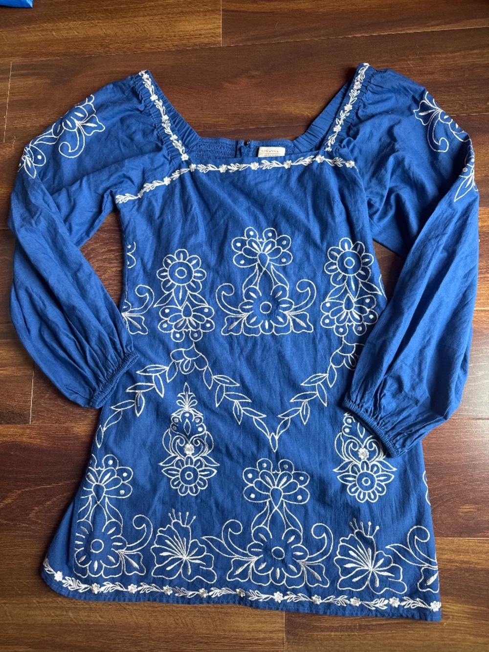 ADRIANNA PAPELL Embroidery A line Mini Dress Size 8